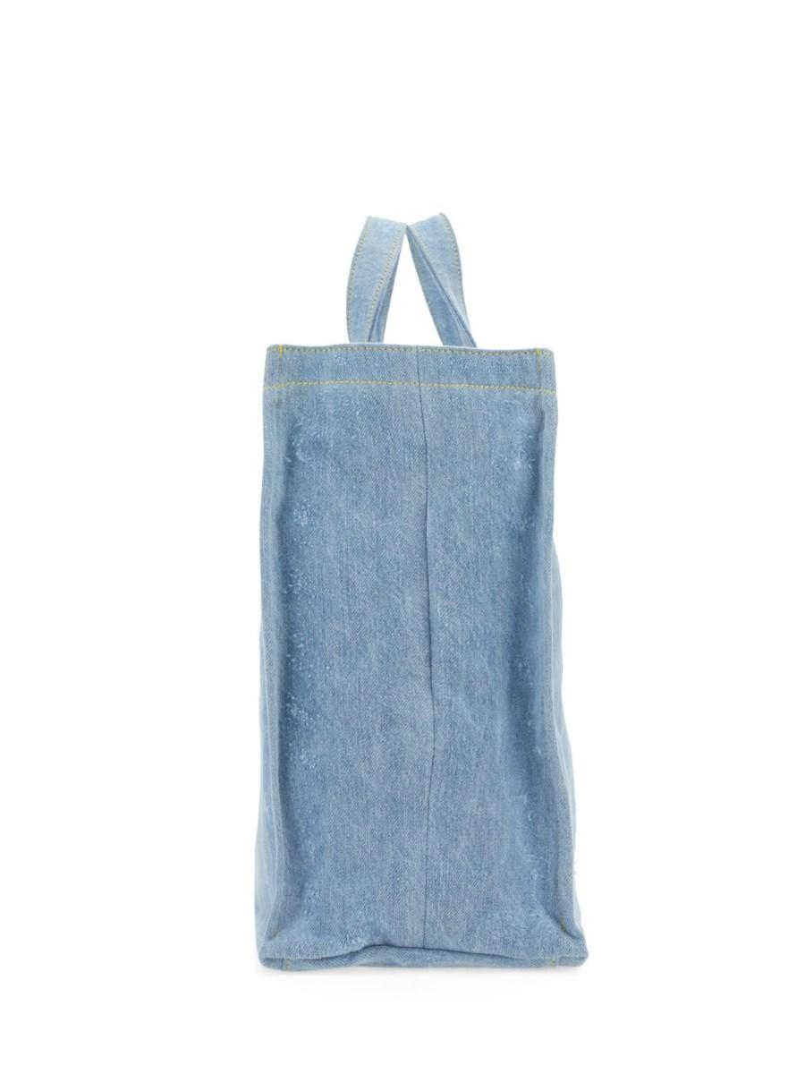 ACNE STUDIOS BORSA TOTE IN DENIM CON LOGO