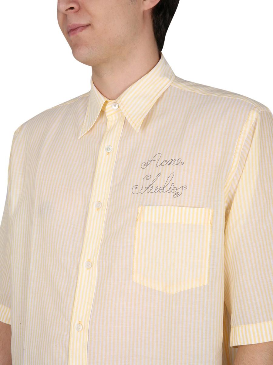ACNE STUDIOS CAMICIA IN COTONE CON LOGO