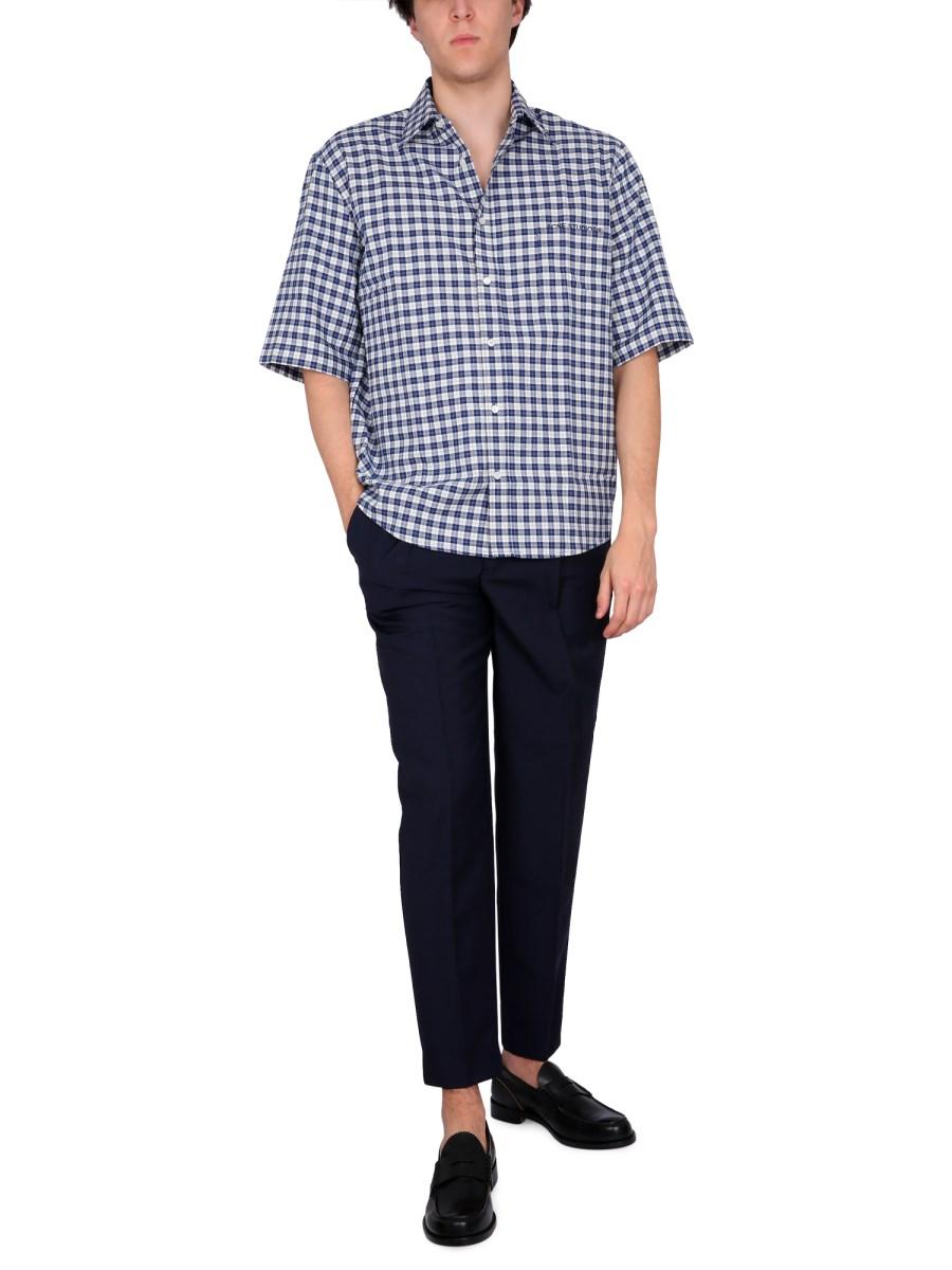 ACNE STUDIOS CAMICIA IN COTONE CON RICAMO LOGO
