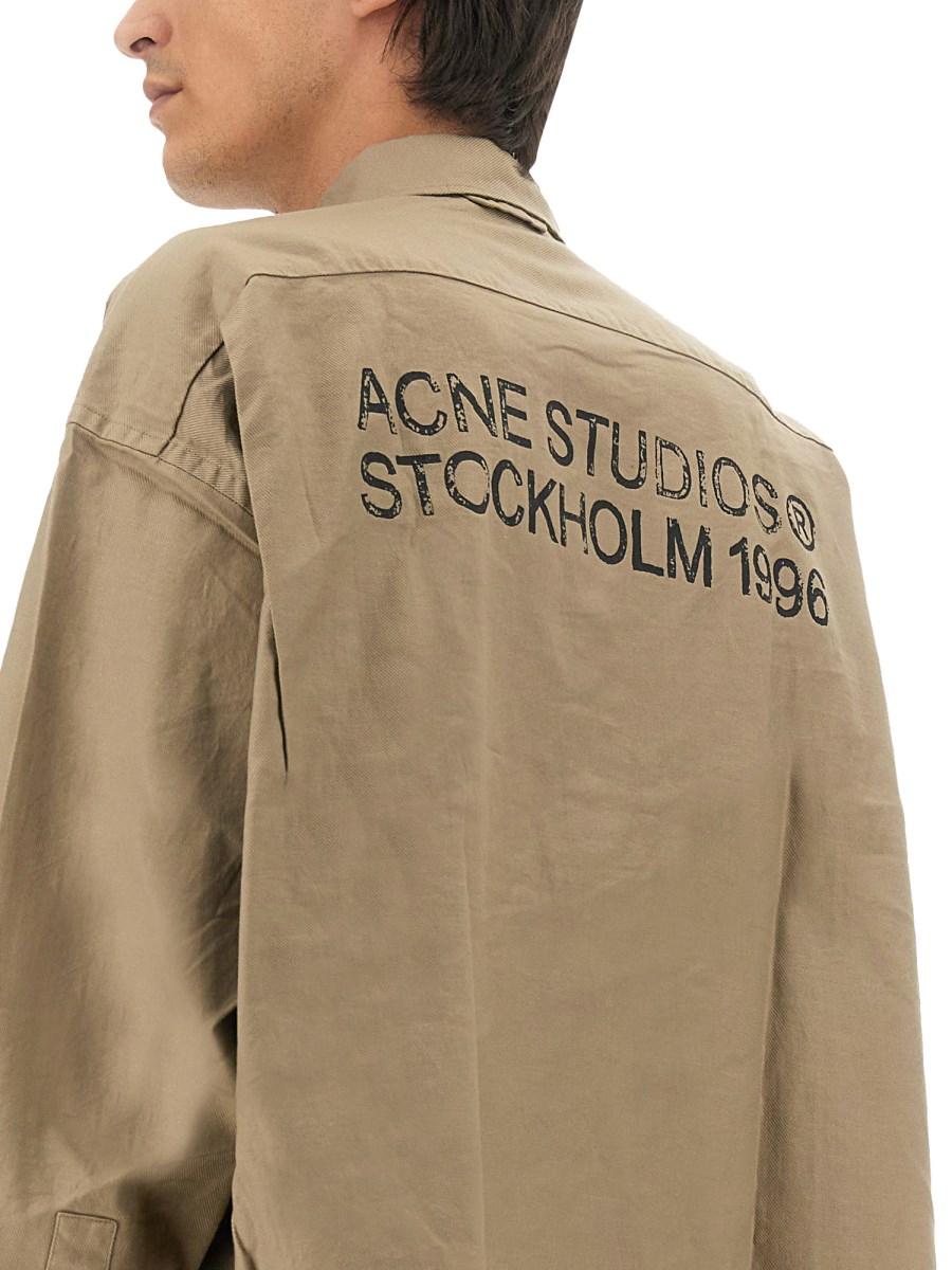 ACNE STUDIOS CAMICIA IN COTONE CON TASCHE