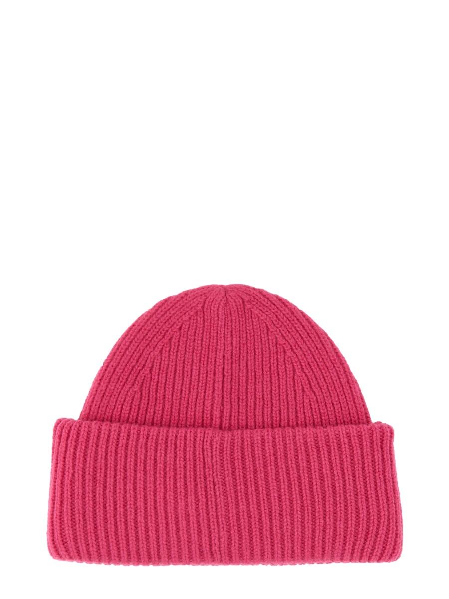 ACNE STUDIOS CAPPELLO BEANIE CON PATCH FACE