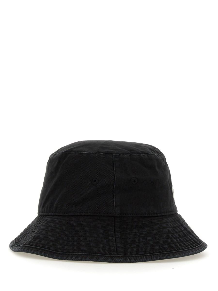 ACNE STUDIOS CAPPELLO BUCKET CON LOGO IN COTONE