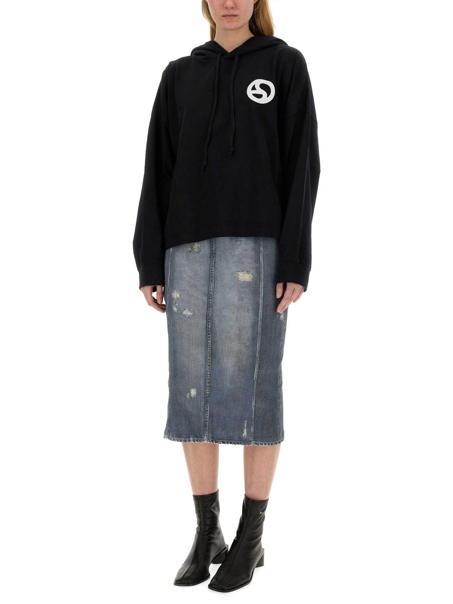 ACNE STUDIOS FELPA CON CAPPUCCIO