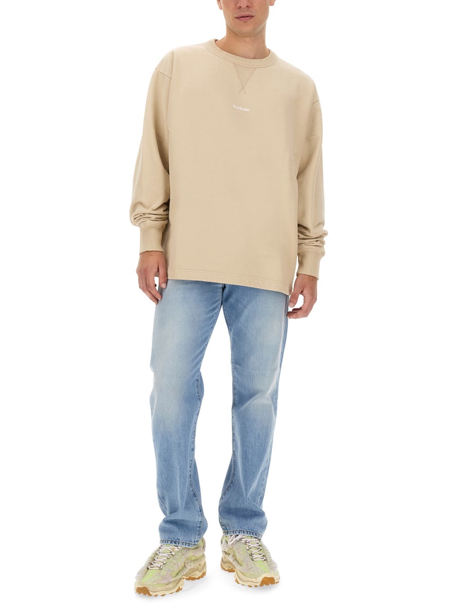 ACNE STUDIOS FELPA CON LOGO IN COTONE