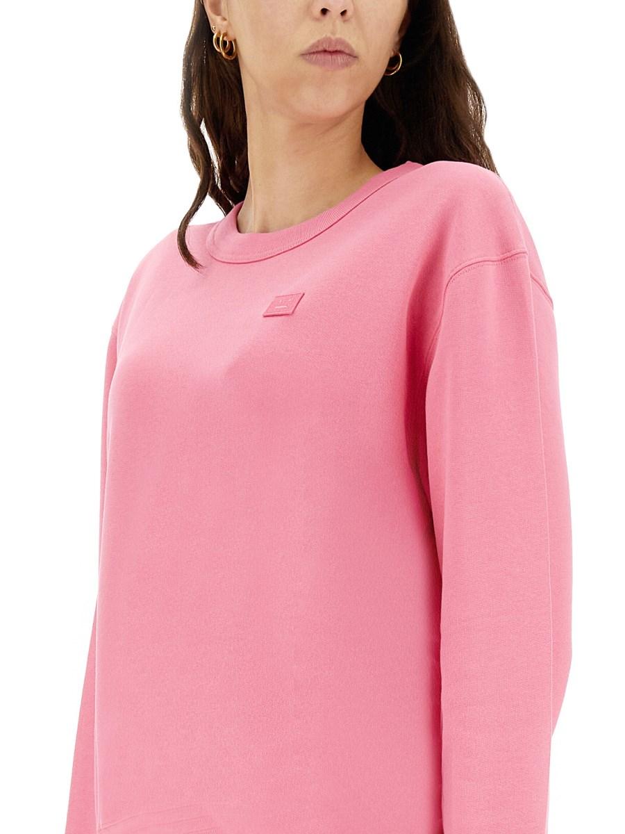 ACNE STUDIOS FELPA FACE IN COTONE