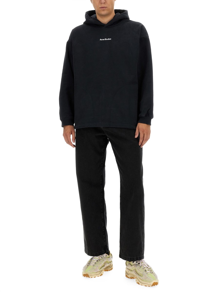 ACNE STUDIOS FELPA IN COTONE CON LOGO