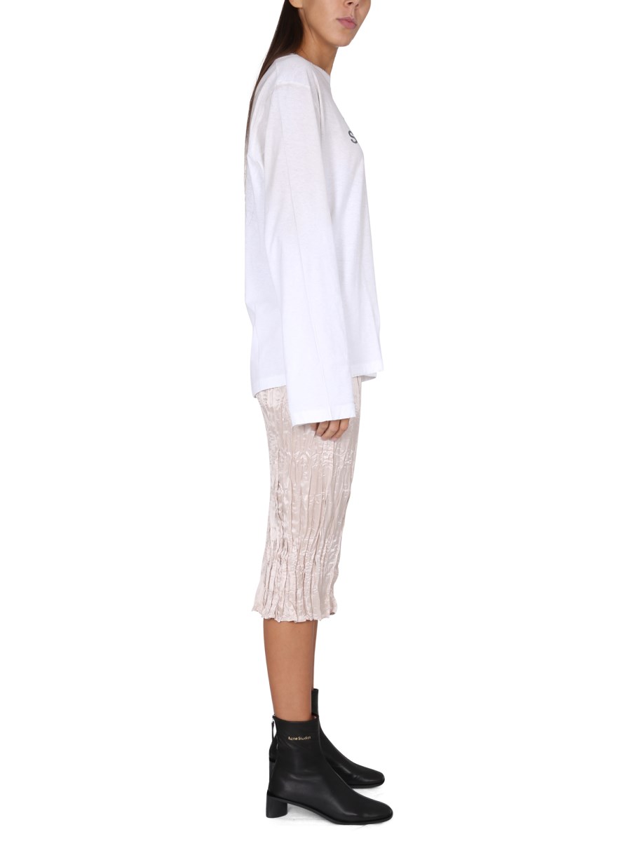 ACNE STUDIOS GONNA MIDI IN SETA E VISCOSA