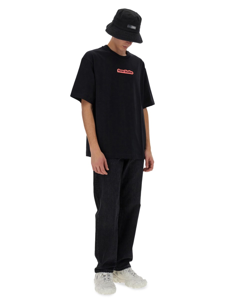 ACNE STUDIOS JEANS REGULAR FIT IN DENIM DI COTONE