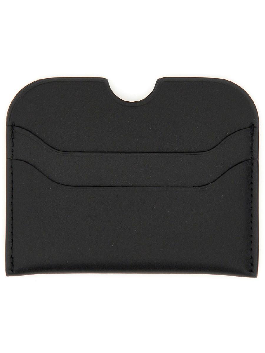 ACNE STUDIOS PORTACARTE IN PELLE CON LOGO