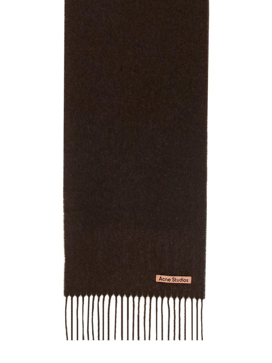ACNE STUDIOS SCIARPA IN LANA CON LOGO