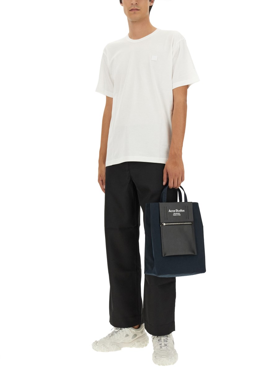 ACNE STUDIOS T-SHIRT "FACE" IN COTONE
