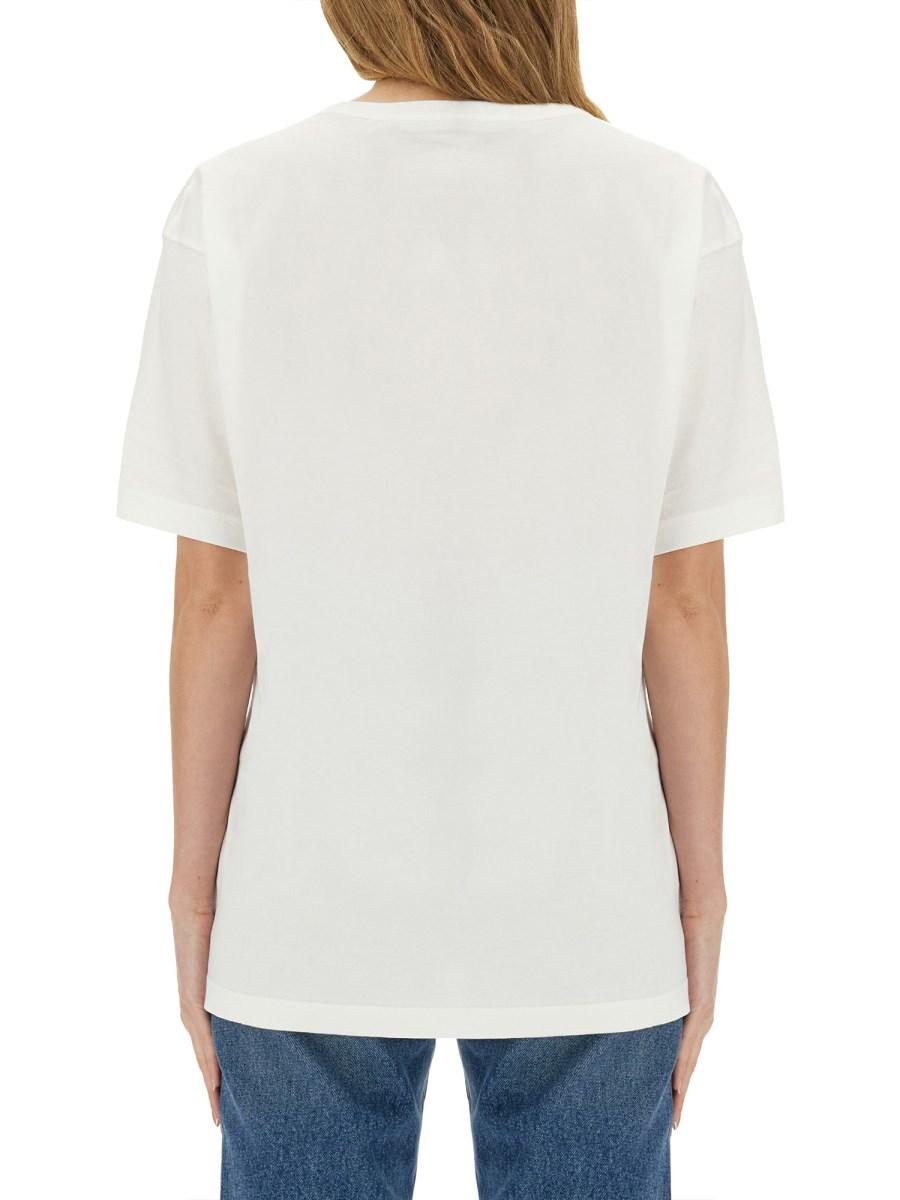 ACNE STUDIOS T-SHIRT "FACE" IN COTONE