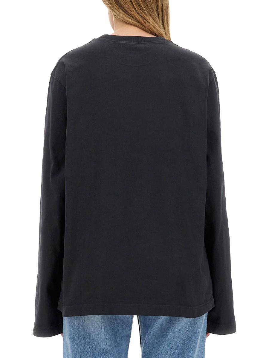 ACNE STUDIOS T-SHIRT IN JERSEY DI COTONE CON LOGO