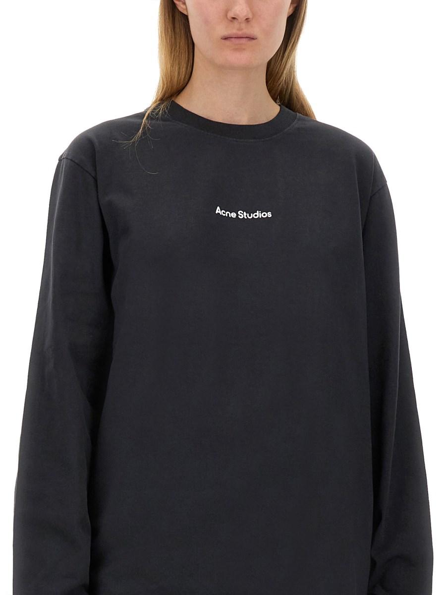 ACNE STUDIOS T-SHIRT IN JERSEY DI COTONE CON LOGO