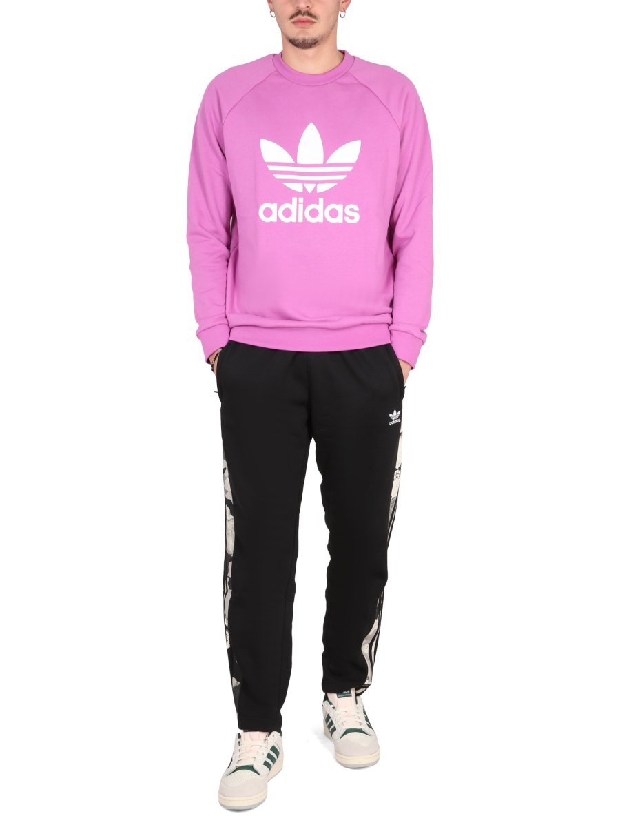 ADIDAS ORIGINALS FELPA CON STAMPA LOGO IN COTONE