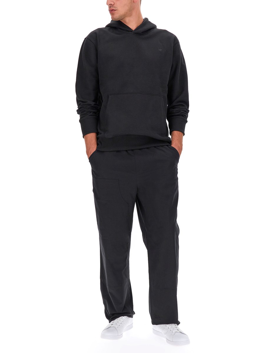 ADIDAS ORIGINALS FELPA IN COTONE CON CAPPUCCIO