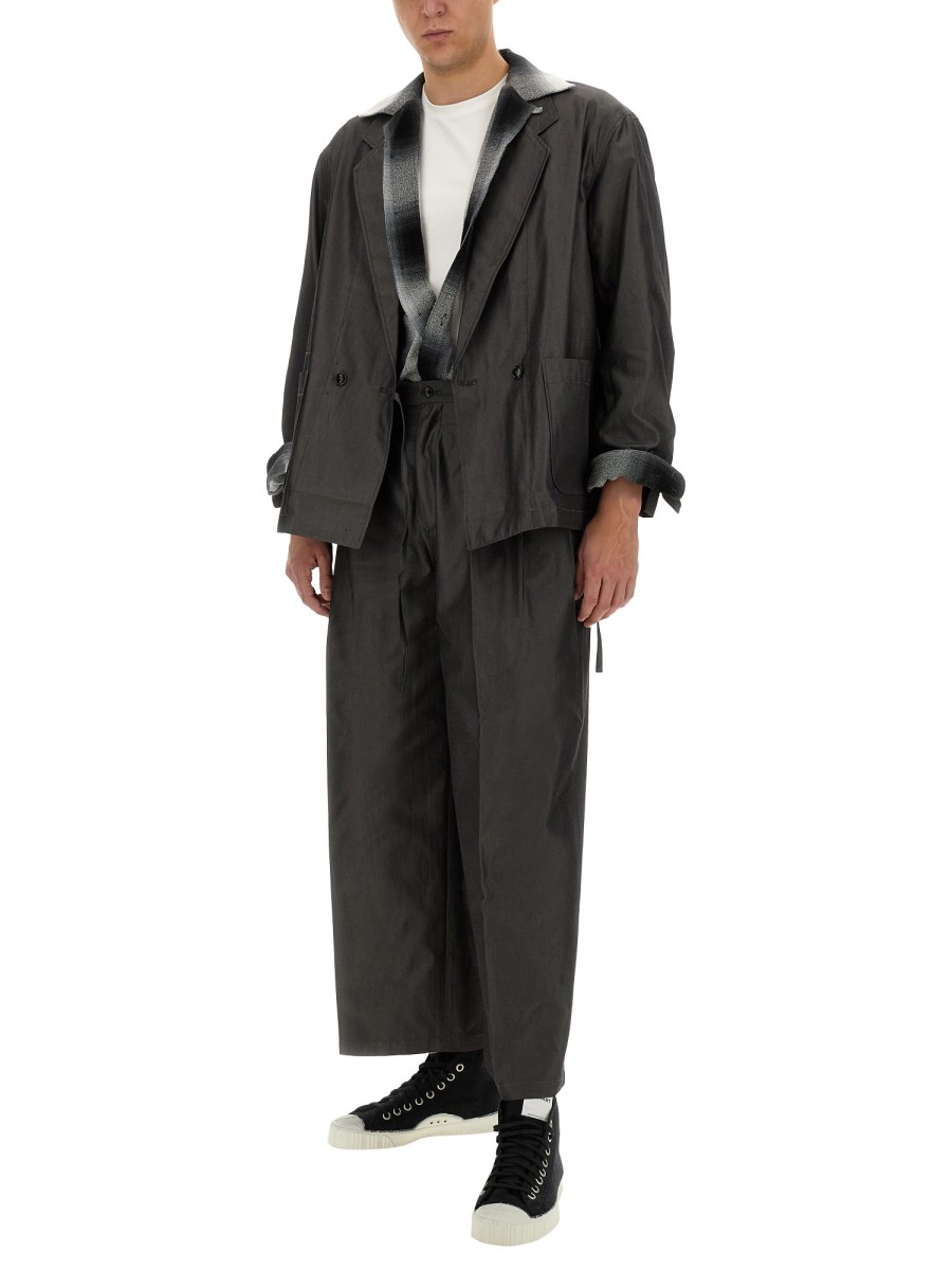 AïE PANTALONE WIDE FIT IN GABARDINE DI COTONE