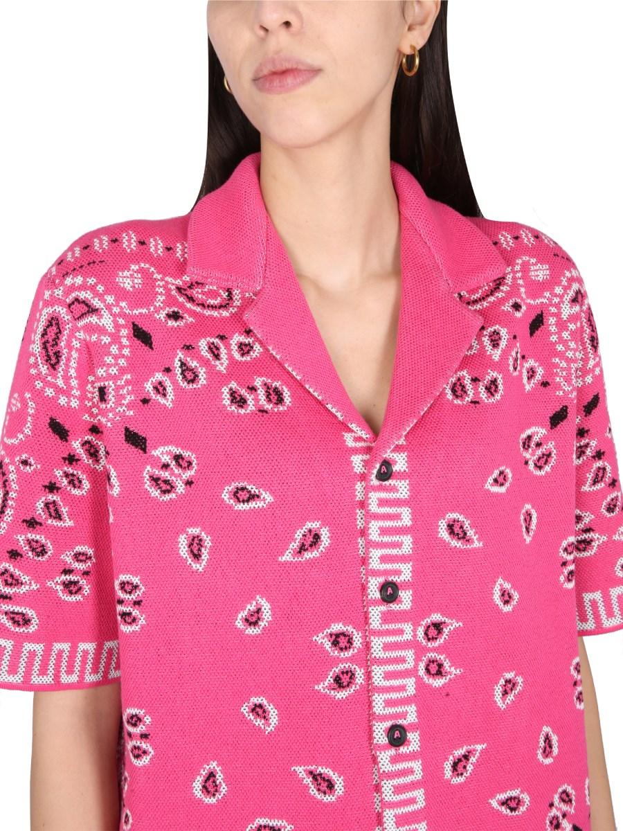 ALANUI CAMICIA BANDANA IN PIQUET DI COTONE