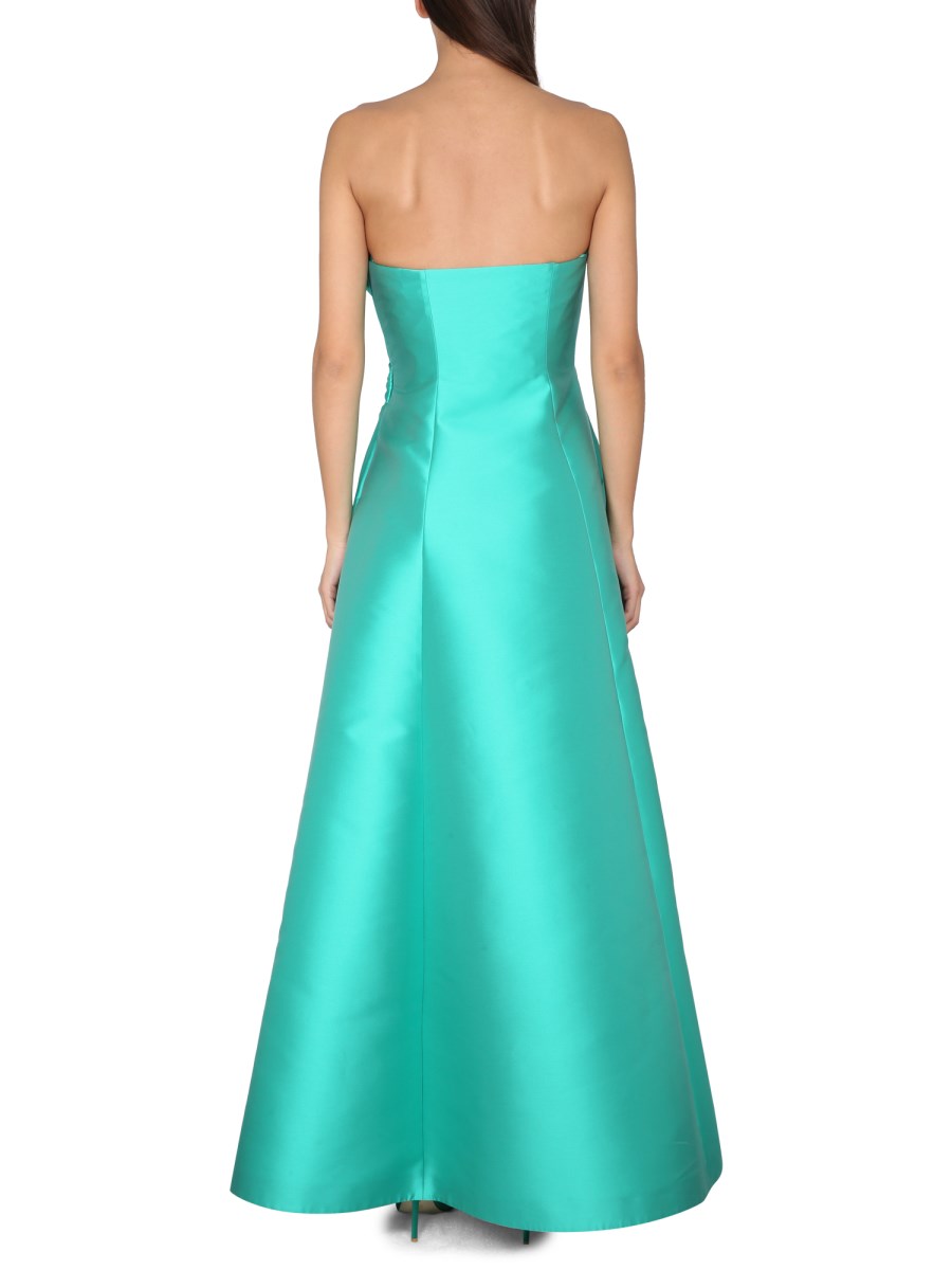 ALBERTA FERRETTI ABITO BUSTIER IN MIKADO