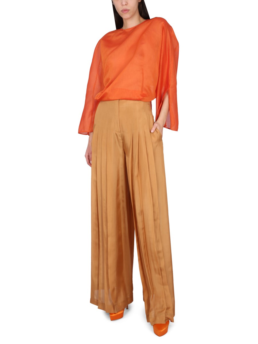 ALBERTA FERRETTI CAMICIA IN COTONE E SETA
