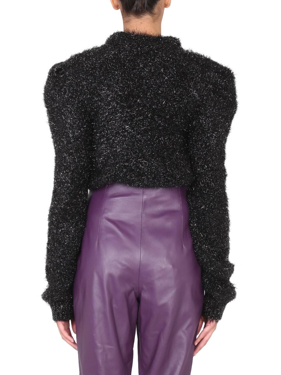 ALBERTA FERRETTI MAGLIA CON SPALLINE IN LUREX