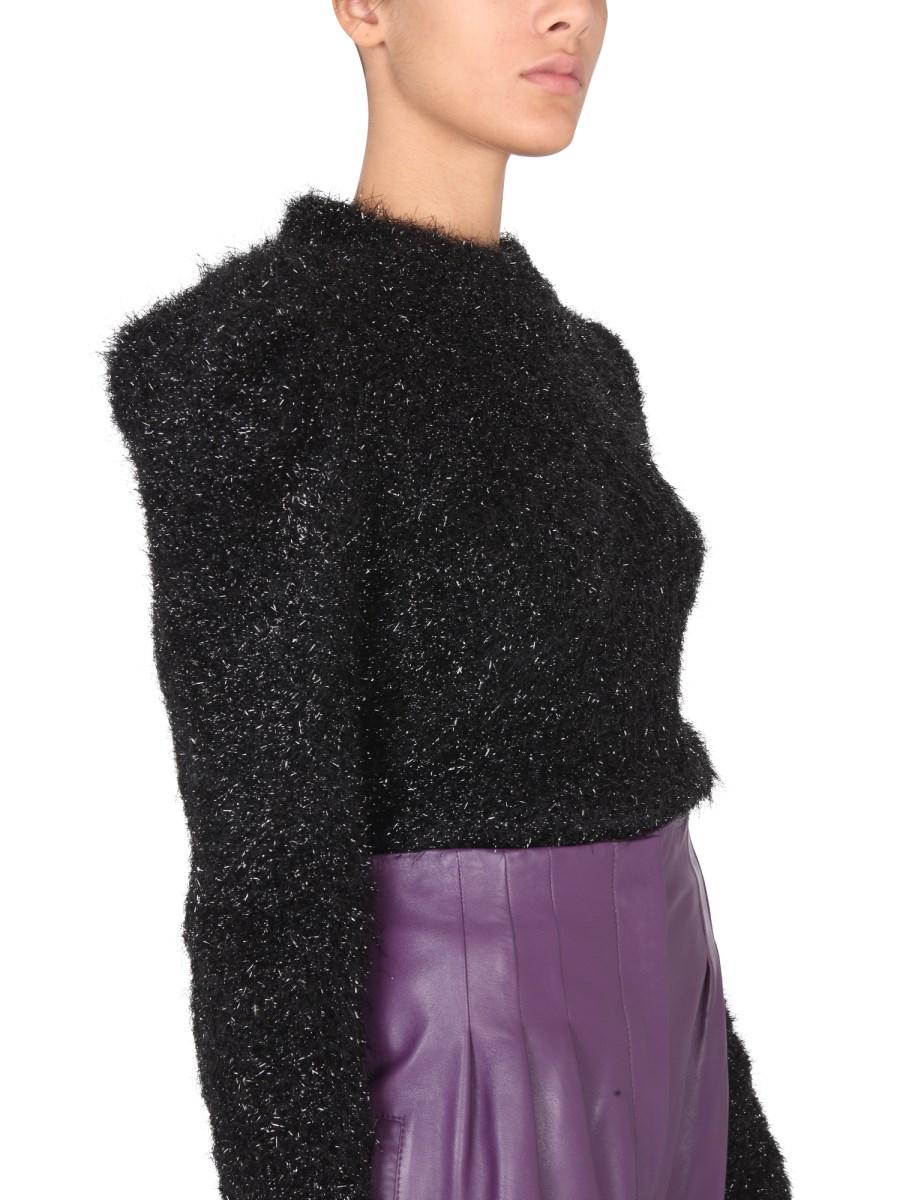ALBERTA FERRETTI MAGLIA CON SPALLINE IN LUREX