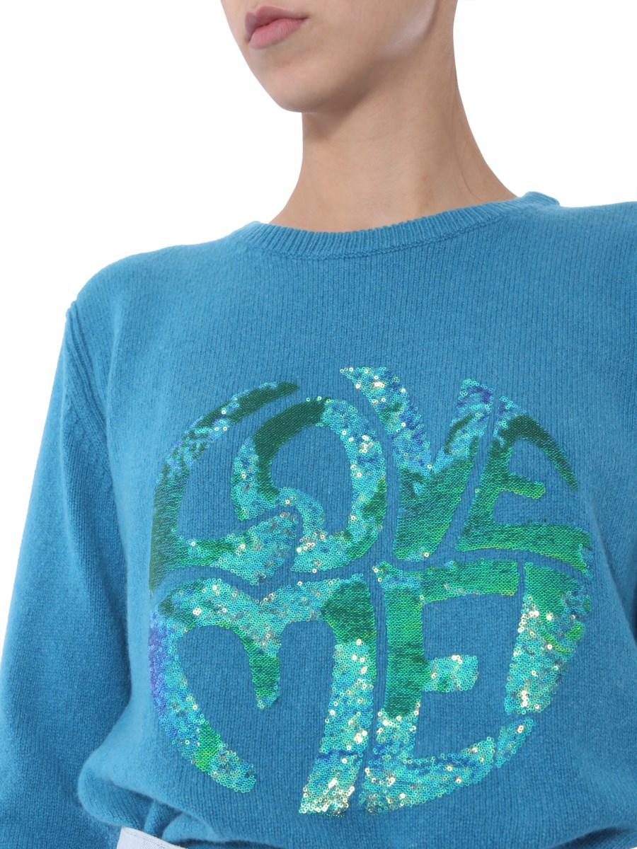ALBERTA FERRETTI MAGLIA LOVE ME IN CASHEMRE
