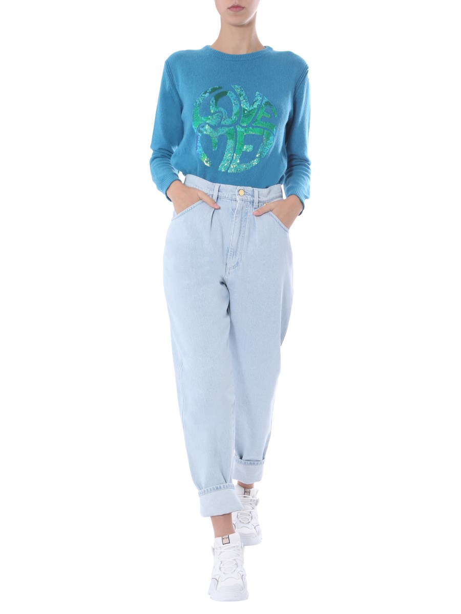 ALBERTA FERRETTI MAGLIA LOVE ME IN CASHEMRE
