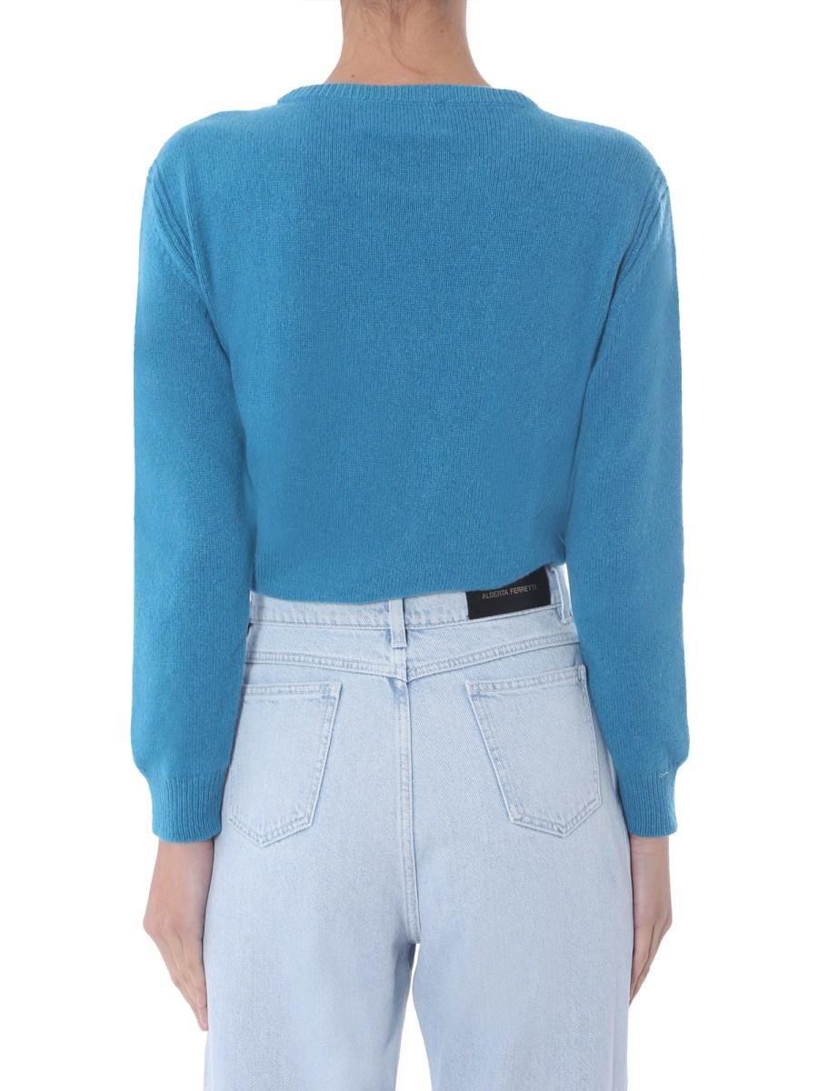 ALBERTA FERRETTI MAGLIA LOVE ME IN CASHEMRE