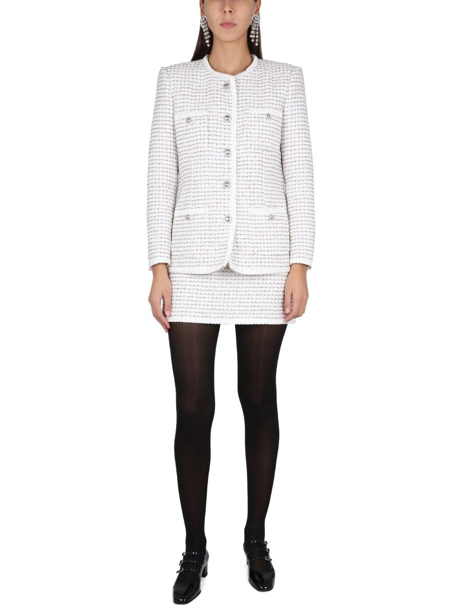 ALESSANDRA RICH GIACCA IN TWEED DI MISTO COTONE