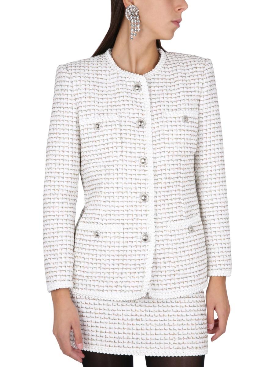 ALESSANDRA RICH GIACCA IN TWEED DI MISTO COTONE