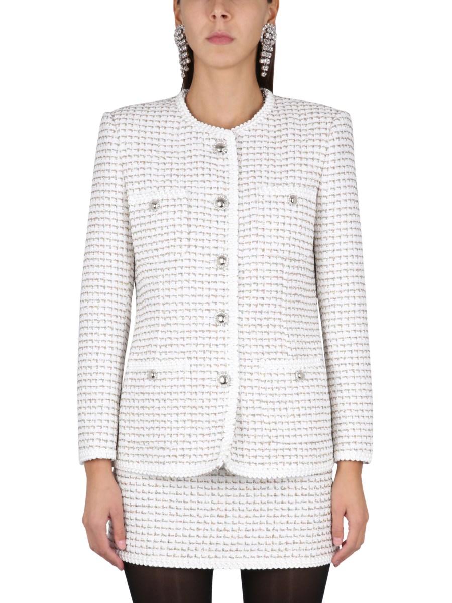 ALESSANDRA RICH GIACCA IN TWEED DI MISTO COTONE