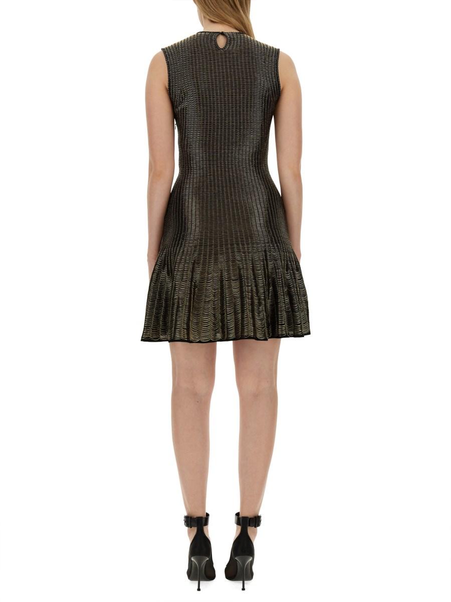 ALEXANDER McQUEEN ABITO MINI CON FILATO LUREX