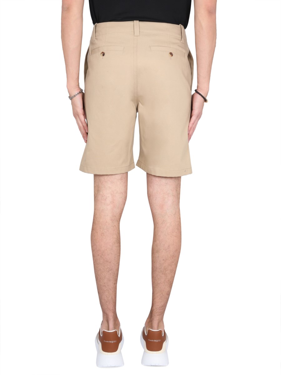 ALEXANDER McQUEEN BERMUDA CARGO IN COTONE