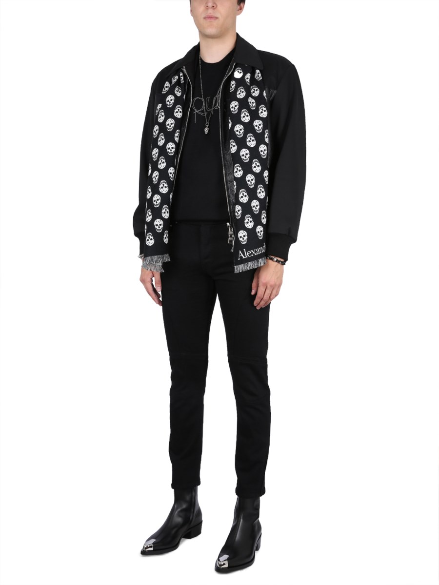 ALEXANDER McQUEEN BOMBER IN PELLE