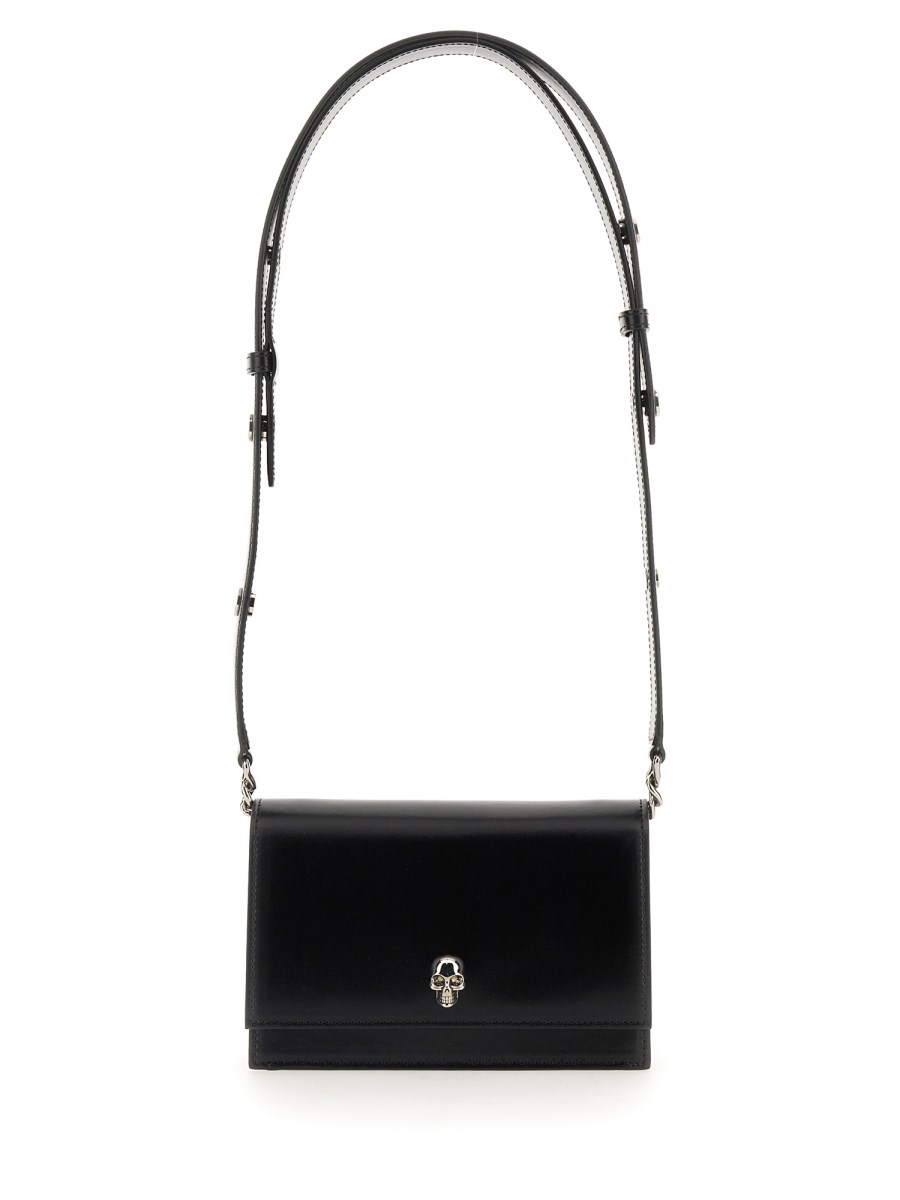 ALEXANDER McQUEEN BORSA SKULL SMALL IN PELLE