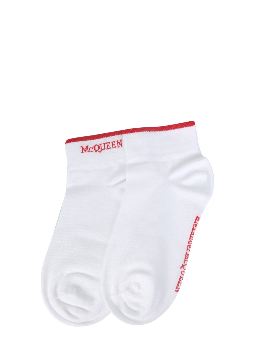 ALEXANDER McQUEEN CALZINO CON DETTAGLIO LOGO