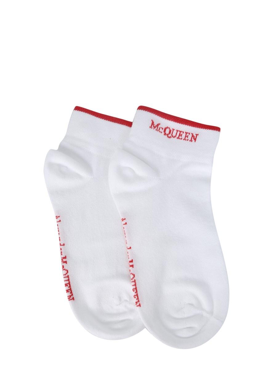 ALEXANDER McQUEEN CALZINO CON DETTAGLIO LOGO