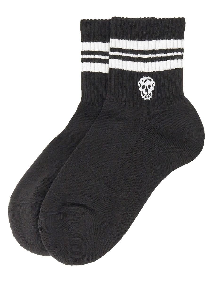 ALEXANDER McQUEEN CALZINO IN COTONE CON LOGO