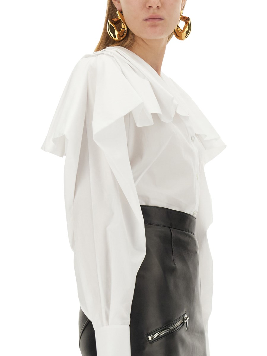 ALEXANDER McQUEEN CAMICIA CON DRAPPEGGIO