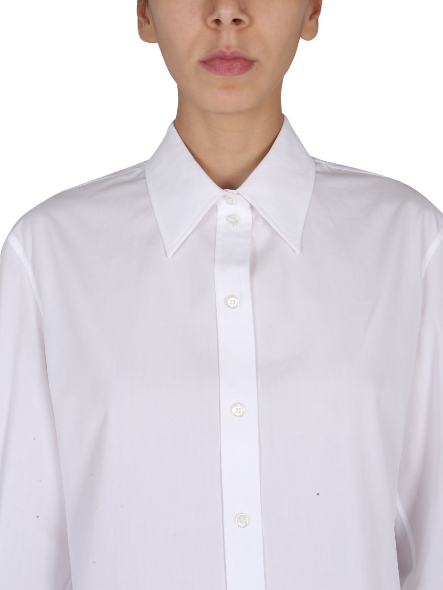 ALEXANDER McQUEEN CAMICIA IN POPELINE DI COTONE