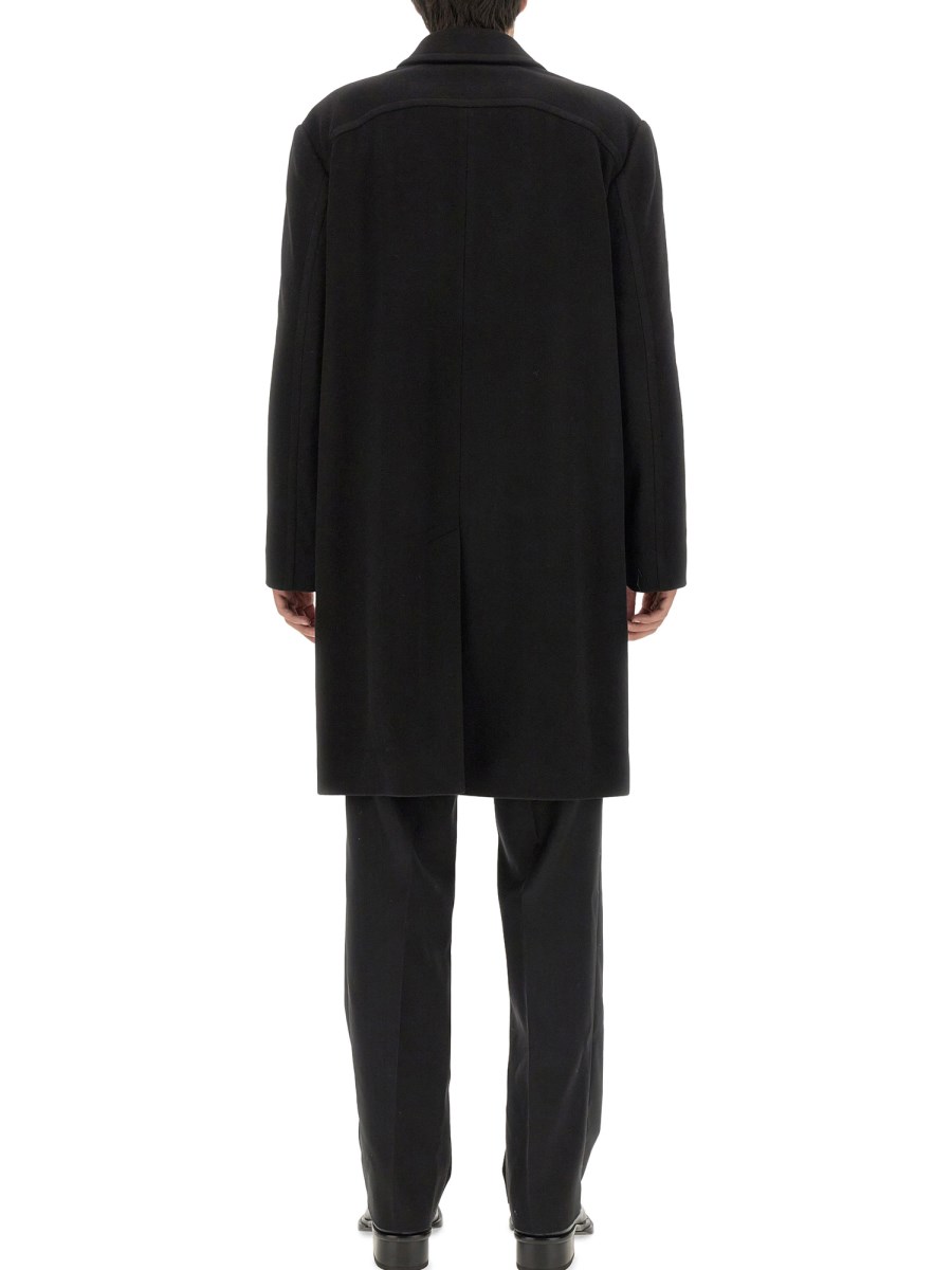 ALEXANDER McQUEEN CAPPOTTO MONOPETTO IN LANA