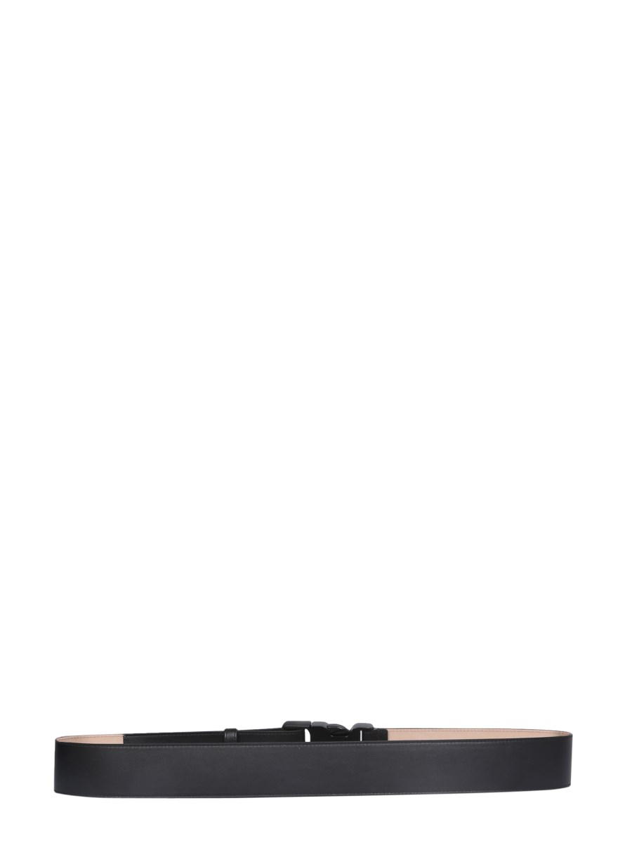 ALEXANDER McQUEEN CINTURA IN PELLE CON FIBBIA