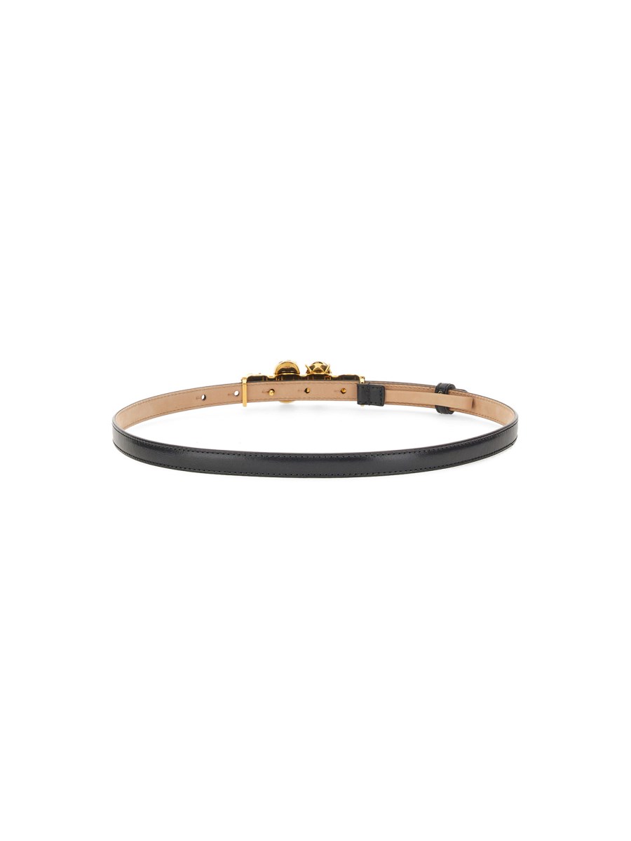 ALEXANDER McQUEEN CINTURA THE KNUCKLE IN PELLE