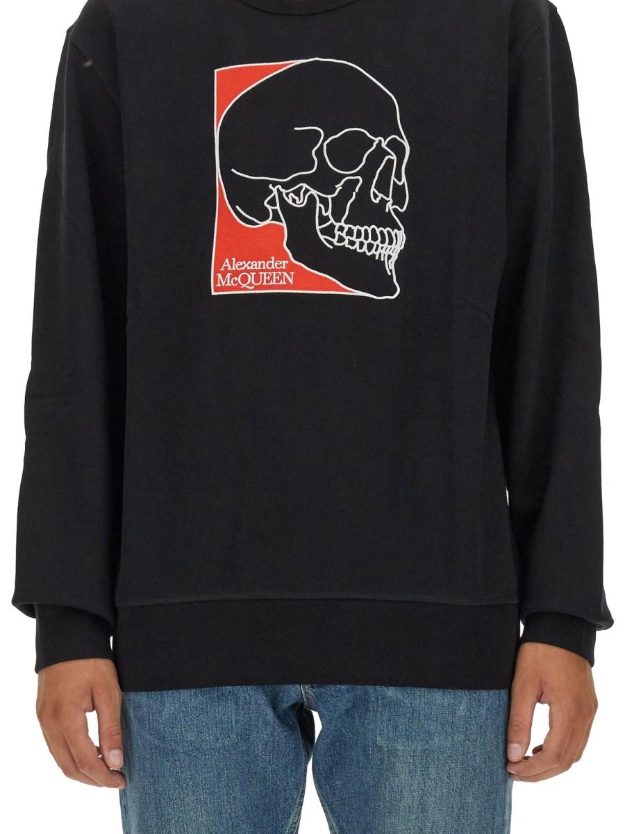 ALEXANDER McQUEEN FELPA IN COTONE CON LOGO