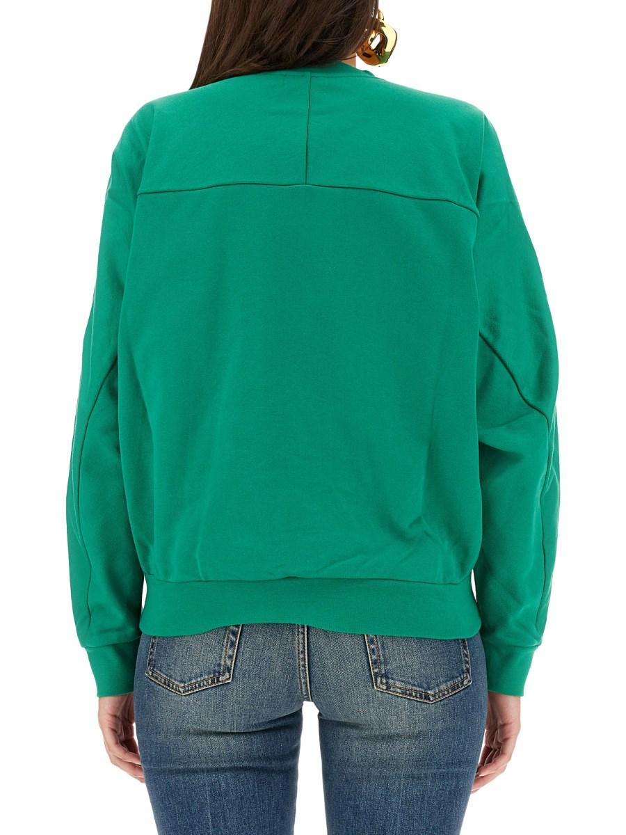 ALEXANDER McQUEEN FELPA VARSIITY SKULL IN COTONE