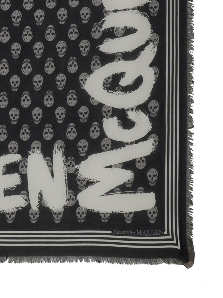 ALEXANDER McQUEEN FOULARD GRAFFITI BIKER
