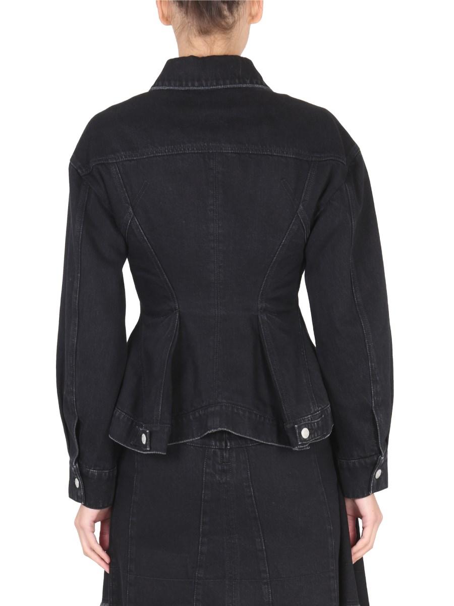 ALEXANDER McQUEEN GIACCA HYBRID IN DENIM DI COTONE