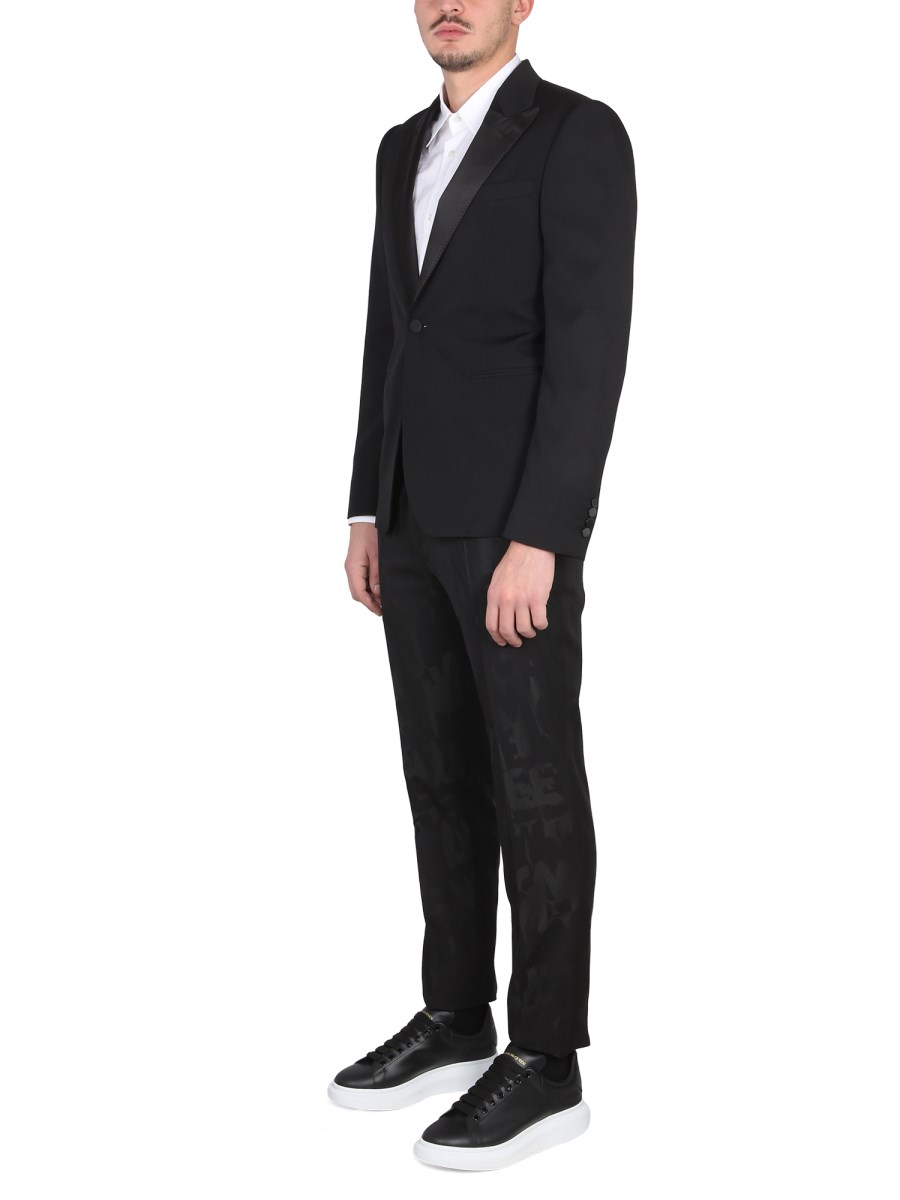 ALEXANDER McQUEEN GIACCA SUIT MONOPETTO IN LANA