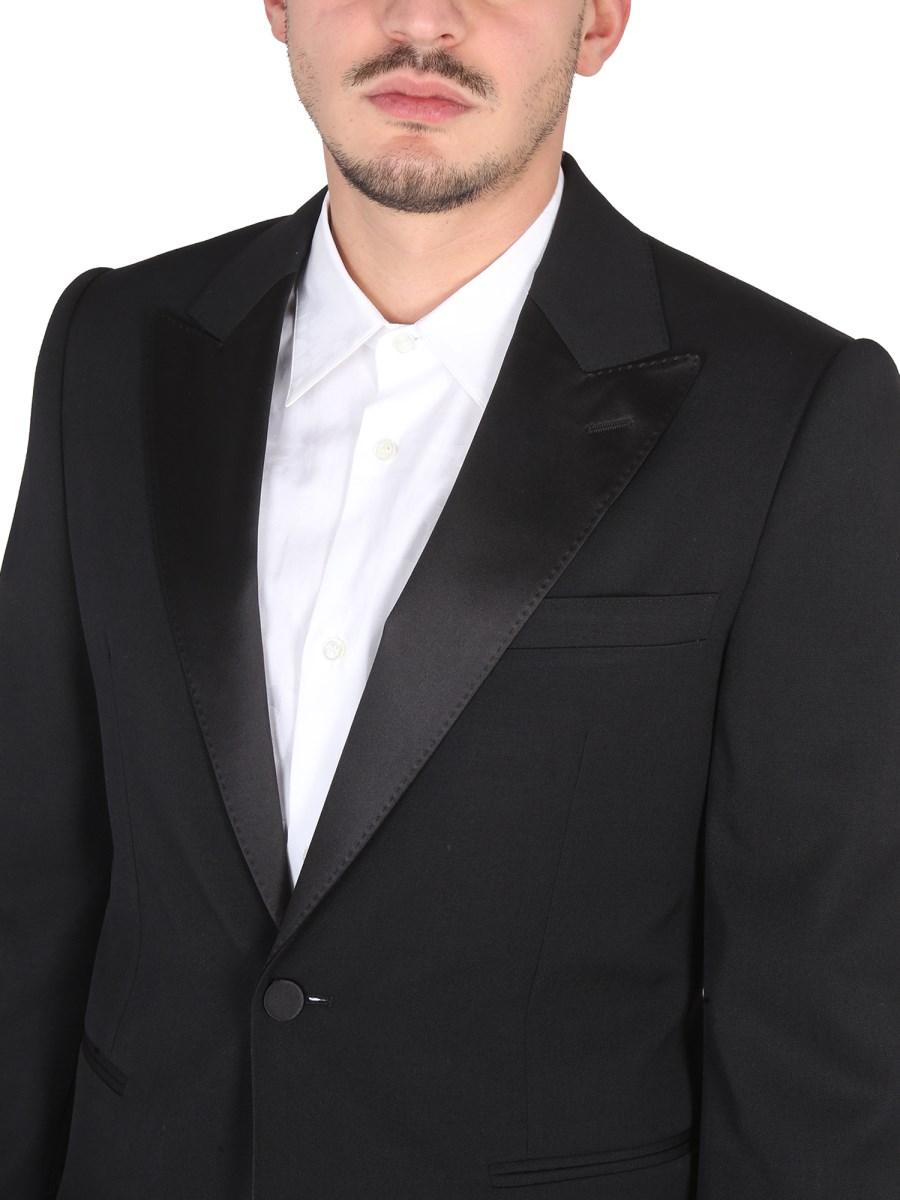 ALEXANDER McQUEEN GIACCA SUIT MONOPETTO IN LANA